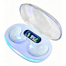 超薄睡眠無線耳機 附數位顯示，運動隱形低音耳機，適用所有手機，遊戲低延遲雙麥克風 - 查看 13