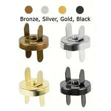 40pcs Magnetic Buttons, Assorted Colors, Sewing Snap Fasteners, Suitable For Crafts, Wallets, Bags, Clothing, Leather Goods, Copper Material, Super Strong Magnetic Force, Art And Craft Supplies - Multicolor - View 4