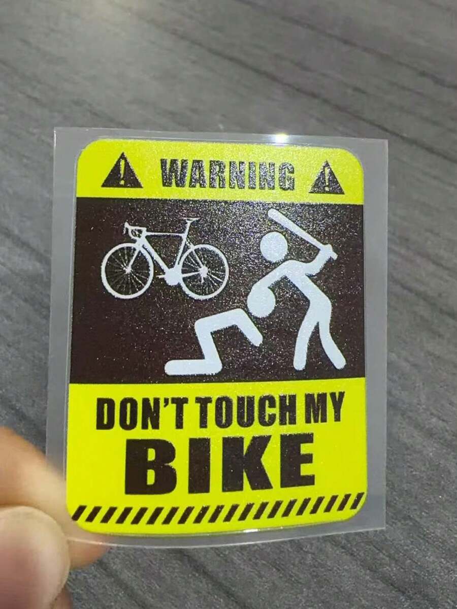 2pcs Funny 3D Mountain Bike Stickers, Scratch-Resistant Frame Protection Decals, Universal Road Bike Protective Film Accessories