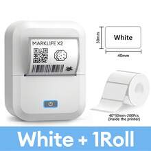 Marklife X2 Mini 便攜式無墨藍牙標籤印表機,無線 DIY 姓名貼紙製作機,熱感標籤印表機,適用於居家與商業 DIY 標籤列印 - 彩色 - 查看 12