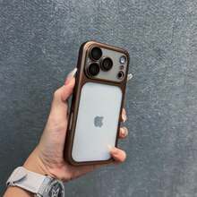 Phone Case - Phone Case: Luxurious, Ultra-Thin, Shockproof, Matte, Transparent Phone Case With Lens Protection Film, Suitable For IPhone 18 17 Air 16 15 14 13 Pro Max, Lens Protection Back Cover, Unisex. - Orange - View 5