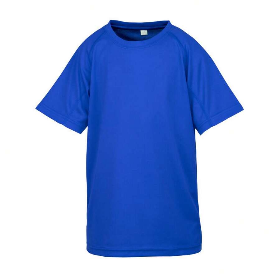 Spiro Impact Childrens/Kids Junior Performance Aircool T-Shirt - Royal Blue - View 1