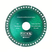 Cakram Pemotong Komposit Multifungsi 100mm untuk Baja Warna, Ubin, Logam, Keramik, Batu Lempeng, Marmer, Pipa PVC, Mata Pisau Gerinda Sudut, dan Gergaji. - 100 mm/3,94 inci - View 8