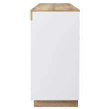 Sideboard With 3 Drawers And 2 Doors - White+Oak - 白色和橡木 - 查看 10