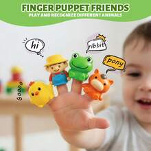 UINLE Baby Farm Digital Building Blocks Train Toy Set 1-9 Number Storage House Animal Finger Puppets Combination, Assembleable Tractor Building Blocks Car, Baby Math Cognition Early Education Educational Toy, Suitable For Boys And Girls 18 Months And Above, Parent-Child Interactive Gift - Multicolor - View 5