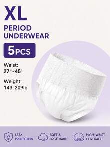 5/10/30pcs,Period Panties,Lightweight And Breathable,Quick Absorption,Super Absorbent,3D Stereoscopic Protection,Leak-Proof And Breathable,Odor Elimination,Random Pattern,Suitable For Summer Travel,Menstruation,Postpartum,Travel. - Menstrual Pants - View 14