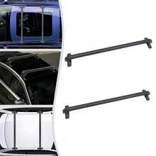 New Black Aluminum Car Roof Rack With Lock 1m Bar 75kg Load Capacity - Black - View 10