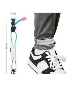 Elastic Ankle Straps, Neutral Denim Boot Straps, Adjustable Elastic Leg Bands Suitable For Cycling, Fishing, Hiking, Wading, Military And Uniform, Used To Secure Pant Legs And Cuffs - Multicolor - View 5