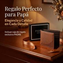 Billetera corta de piel auténtica para hombre, plegable con múltiples ranuras para tarjetas, ideal para regalo y uso diario - NS18 - Ver 1