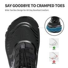 ZIITOP Water Shoes For Women, Wide Toe Box, Barefoot Quick Drying, Suitable For Beach Or Swimming - Black - View 5