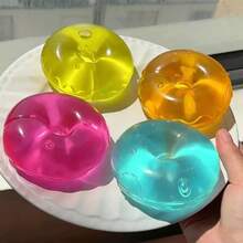 Donut Stress Relief Toy, Coconut Oil Squeeze Toy, Maltose Slow-Rebound Squeeze Toy, Moldable And Stretchable - Multicolor - View 2
