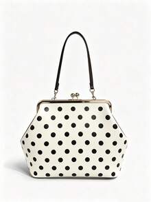 Dedoo Small Fashion 2025 新款斜挎肩帶手拿包套組 大容量女款單肩筆電包 - 白色 - 查看 5