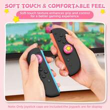 Pelindung Joystick Silikon Bertema Game yang Lucu untuk Switch 2/NS2/Switch2 - Desain Hewan & Karakter yang Cerah, Pelindung Joystick Thumb Rocker yang Tahan Lama, Pegangan Anti Selip, Mudah Dibersihkan, Aksesori Gaming, Desain yang Menyenangkan, Halus - View 5