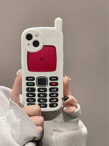 1件新款個性化大尺寸手機殼，適用於Apple 15、15 Pro Max，相容 14 Pro Max、13、15/12、11、XR、XS Max、7/8 Plus，女性適用，軟殼防摔矽膠保護套 - 彩色 - 查看 2