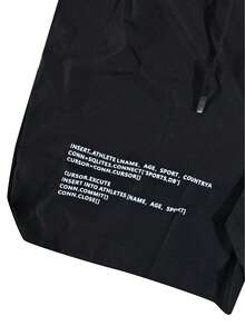 Men's Summer Thin Letter Print Casual Fashion Sports Quick-Dry Shorts - Black - View 6