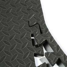 10pcs High Density EVA Foam Interlocking Sports Mat Set, Black - Durable Heavy Duty Gymnastics Fitness Floor Mat, Suitable For Home Fitness, Yoga And Physical Training - Multicolor - View 9
