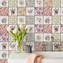 10pcs/20pcs Nordic Home Decor Self-Adhesive Tile Wallpaper, Self-Adhesive Square Tile Pattern Wall Decor Stickers, Suitable For Kitchen, Bathroom, Bedroom, Living Room, Dining Room Decoration, Waterproof, Oil-Proof, Moisture-Proof, Decorative Tile Stickers, Wall Renovation Floor Stickers, Home Decor Wall Panels, Peel And Stick Wall Stickers - Multiple Styles - View 2