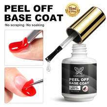 LIMEGIRL 15ml Peel-Off Base Gel, Gel Dasar UV/LED Mudah Dilepas, Tidak Perlu Direndam, Cocok Untuk Kuku Gel Dan Nail Art - G145 - View 8
