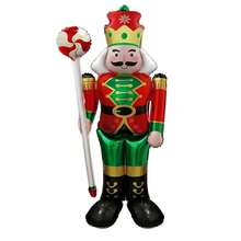 62 Inch Giant Standing Nutcracker Soldier Balloon Christmas Decoration Holiday Gift Balloon Children's Toy Balloon New Year Party Decor - Multicolor - View 5