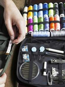 Portable Sewing Tool Box, Home Sewing Tool Set, Includes Sewing Supplies And Accessories, Multi-Color Thread, Needle And Thread Set, Suitable For Small Repairs And Maintenance, Basic Mini Travel Sewing Kit, Emergency Repair Use - Multiple Styles - View 2