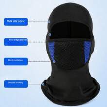 1pc Mesh Breathable Full Face Sun Protection Hat, Suitable For Motorcycle Riding, Bicycle Riding - Multicolor - View 4