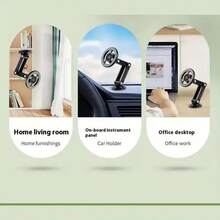 1pc 360° Rotatable Magnetic Car Phone Holder, Car Navigation Phone Holder, Foldable Phone Holder, Suitable For Any Phone, Car Accessory Holder, Car Supplies - Multicolor - View 8