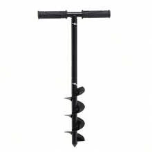 Hand Post Hole Digger - 24'' X 4" Earth Garden Auger Drill - Black - View 5