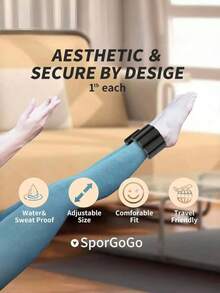 Adjustable Wrist And Ankle Weights (Unisex), Fitness Weight Set, Suitable For Sports, Yoga, Walking, Running, Dancing, Pilates, Aerobics, Home Fitness Wearable Wristbands. Weighted Bracelets - Adjustable Ankle And Wrist Weights, Suitable For Men And Women - Multicolor - View 9