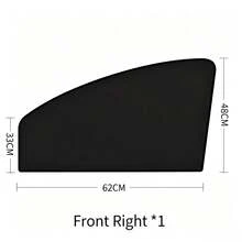 4pcs Magnetic Car Side Window Sunshade, Heat-Insulating Polyester Fiber UV Protection Privacy Sunshade, Polyester Material, Car Window Curtain Accessories, Car Window Sunshade Cover, Sunshade Pattern, Magnetic Curtain, Privacy Curtain, Car Accessories - A - View 14