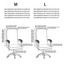 1pc Printed Office Chair Cover, Minimalist Style Chair Cover, Suitable For Office, Study, Living Room, Printed Office Zipper Chair Cover - Multicolor - View 3