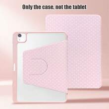 1pc Flip Desktop Protective Case With Pen Slot, Polka Dot Pattern, 360° Rotating Stand, Compatible With Honor 8/9/10/X8/X8A/X9/X8Pro/X9Pro/X9A/ Matepad Pro/Matepad SE 11/Matepad 11/Apple 10th Gen/ 11 2025 (A16) And A9 And Other Popular Models - Multicolor - View 4