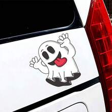 New Car Stickers For Halloween: Ghost, Witch, Creative Decoration, Body Decals, Window Stickers, Bumper Stickers. - Ghost Stickers - View 4