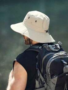 Outdoor Wide Brim Breathable Sun Hat, Unisex Sun Protection Hat For Hiking, Couple - Multicolor - View 1