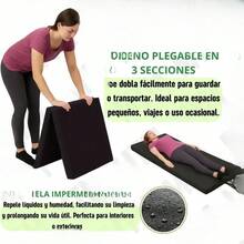 Colchoneta De Yoga Portátil 190x60x5cm Impermeable Antideslizante Resistente Para Ejercicio Pilates Entrenamiento En Casa - Negro1 - Ver 6