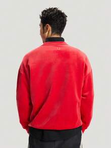 Adidas Men's NYR GFX SWT Knit Pullover Sweatshirt KE4069 - Red - View 2