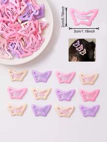 100pcs/50pcs/20pcs/10pcs/4pcs Cute Women's Metal Hair Clips, Fashion Classic Dopamine Color Clips, Suitable For Daily Life Bangs, Updo, Styling Decoration, Beautiful Women's Hair Clips, Holiday Gift, All Season, Random Color - Multicolor - View 2