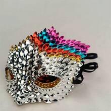 Halloween Party Eye Mask, Vintage Hot-Rhinestone Evening Mask, Sexy Half-Face Masquerade Party Mask - A - View 2