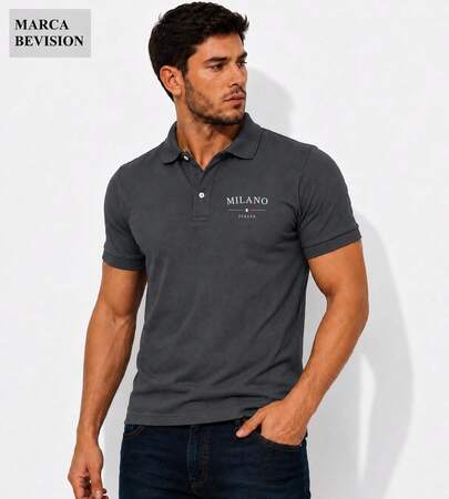 Camiseta Polo Masculina Camisa Masculina Milano Blusa Masculina