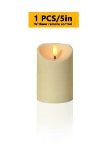 3pcs Set Flickering Flameless Candles With Timer Remote Control, Battery Operated, Suitable For Christmas, Halloween, Valentine's Day, Mother's Day, Dining Table, Wedding, Party, Gift, Holiday Atmosphere Decoration Light - Warm Light - View 14