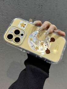 1件鏤空月亮設計手機殼，適用於 iPhone 16/15 Pro Max/14 Plus/13/12/11 - 黃色 - 查看 5