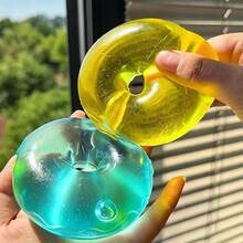 Donut Stress Relief Toy, Coconut Oil Squeeze Toy, Maltose Slow-Rebound Squeeze Toy, Moldable And Stretchable - Multicolor - View 3