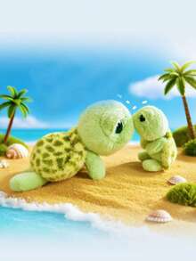 Peluche tortuga marina verde 23cm suave esponjoso, decoración sofá dormitorio regalo navidad cumpleaños - Multicolor - Ver 7