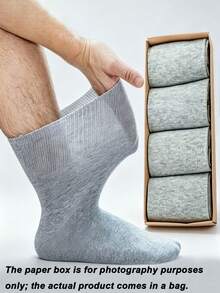 1/6 Pairs Men's Extra Large Socks | Ultra Wide Non-Restrictive Cuff | Soft, Breathable, Moisture-Wicking, Unisex, Loose Fit Comfortable - Multicolor - View 2