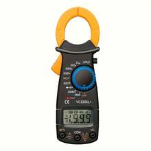 Clamp-On Multimeter Ammeter Set, Including Measuring Pen. 4000 Count, With Buzzer, Measuring Current, Voltage, Capacitance, Resistance,  Detection - VC3266L+ - View 3