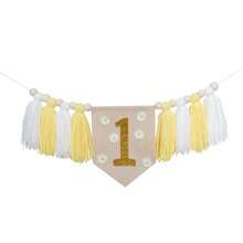 1pc Daisy Flower 1/2 Birthday Party Decoration, 1 Year Old Bohemian Style Half Birthday Decoration, 1/2 High Chair Banner, 2 Year Old Handmade Tassel Garland, Photo Props, 6 Month Birthday Decoration, Birthday Gift - Multiple Styles - View 14