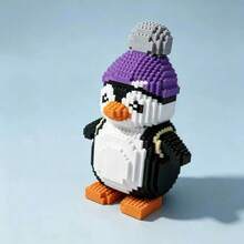 2100pcs Penguin Building Blocks, Stress Relief Handmade Craft, Cute Creative Design, Unique And Novel, Excellent Texture, Home And Office Desk Decoration - Multicolor - View 1