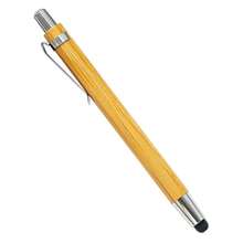 Custom Text Logo Capacitive Stylus Bamboo Ballpoint Pen, Bamboo Writing Tool, Stationery Gift, Natural Desk Accessory, Ballpoint Pen, 2-In-1 Pen, Touch Pen, Creative Bamboo Ballpoint Pen Office Stationery Gift Promotional Pen - Multicolor - View 14