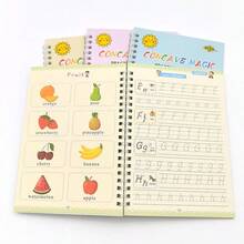 4 Copybooks + 1 Pen + 5 Refills + 1 Pen Grip Holder, Latest Copybooks, Magic Learning Notebook, Magical Word Book, Educational Workbook, Love Learning, Back To School - A - View 10