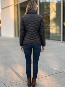 Women Lightweight Jackets - Black - View 2