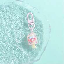5pcs Cute Sanrio Popsicle Shaped Keychains, 3D Cinnamoroll Kuromi My Melody Pochacco Pompompurin Acrylic Bag Pendant Charms, Mini Cartoon Key Ring Decorative Gifts For Teen Girls - Keychain - View 12